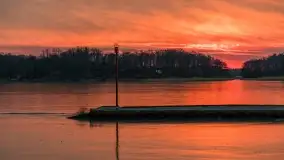 Marcowy zachód słońca nad jeziorem Kisajno - zdjęcie 21