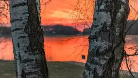 Marcowy zachód słońca nad jeziorem Kisajno - zdjęcie 46