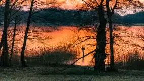 Marcowy zachód słońca nad jeziorem Kisajno - zdjęcie 38