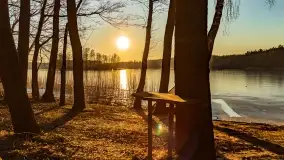 Zachód słońca nad jeziorem Krzywa Kuta - zdjęcie 26