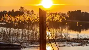 Zachód słońca nad jeziorem Tajty w Wilkasy Zalesie - zdjęcie 30