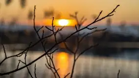 Zachód słońca nad jeziorem Tajty w Wilkasy Zalesie - zdjęcie 26