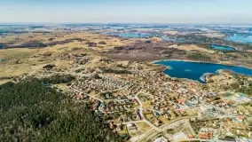 Wilkasy i okolice na zdjęciach z lotu mewy, marzec 2022 - zdjęcie 31