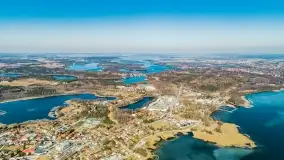 Wilkasy i okolice na zdjęciach z lotu mewy, marzec 2022 - zdjęcie 1