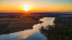 Zachód słońca nad jeziorem Kisajno, Zimny Kąt - zdjęcie 3