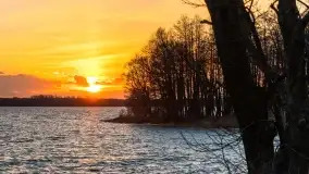 Zachód słońca nad jeziorem Dargin, przystań u Mielnika - zdjęcie 29