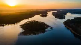 Zachód słońca nad jeziorem Wydmińskim, marzec 2022 - zdjęcie 19