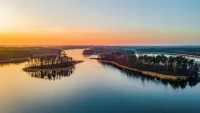 Zachód słońca nad jeziorem Wydmińskim, marzec 2022 - zdjęcie 32