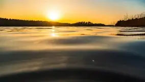 Zachód słońca nad jeziorem Wydmińskim, marzec 2022 - zdjęcie 23