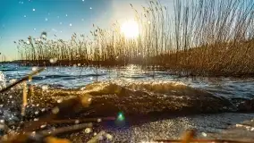 Zachód słońca nad jeziorem Dejguny, marzec 2022 r. - zdjęcie 5