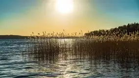 Zachód słońca nad jeziorem Dejguny, marzec 2022 r. - zdjęcie 8