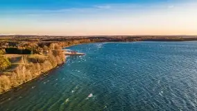 Zachód słońca nad jeziorem Dargin, marzec 2022 r. - zdjęcie 15