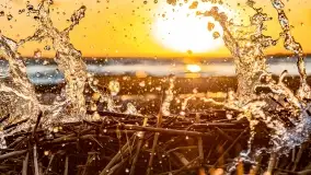 Zachód słońca nad jeziorem Dargin, marzec 2022 r. - zdjęcie 52