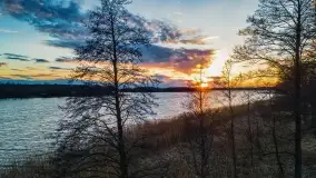 Zachód słońca nad jeziorem Stręgiel - zdjęcie 22