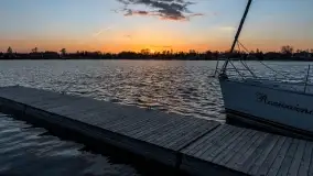 Zachód słońca nad jeziorem Boczne, widoczny z Rydzewa - zdjęcie 44