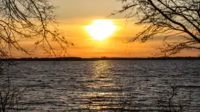 Zachód słońca nad jeziorem Dobskim, kwiecień 2022 - zdjęcie 40
