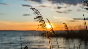 Zachód słońca nad jeziorem Dobskim, kwiecień 2022 - zdjęcie 24