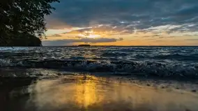 Zachód słońca nad jeziorem Dargin, maj 2022 r. - zdjęcie 29