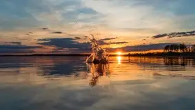 Zachód słońca nad jeziorem Niegocin, maj 2022 r. - zdjęcie 31