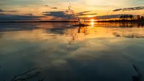 Zachód słońca nad jeziorem Niegocin, maj 2022 r. - zdjęcie 5