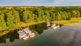 Wschód słońca nad jeziorem Mamry, Stanica Wodna Kietlice, czerwiec 2022 - zdjęcie 28