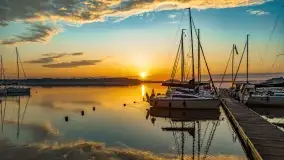 Wschód słońca nad jeziorem Mamry, Stanica Wodna Kietlice, czerwiec 2022 - zdjęcie 33