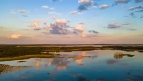 Zachód słońca nad jeziorem Kirsajty, koniec maja 2022 - zdjęcie 12