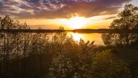 Zachód słońca nad jeziorem Kirsajty, koniec maja 2022 - zdjęcie 16