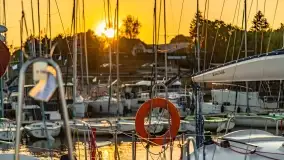 Zachód słońca w porcie AZS Wilkasy - zdjęcie 27