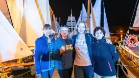 Nocne zdjęcia z XXIII zlotu klubu Jacht Oldtimet, Stranda, sierpień 2022 - zdjęcie 23