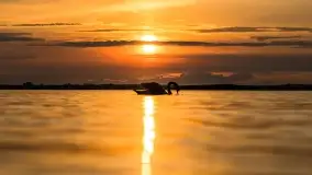 Zachód słońca nad jeziorem Dobskim w Fuledzie, czerwiec 2022 - zdjęcie 14