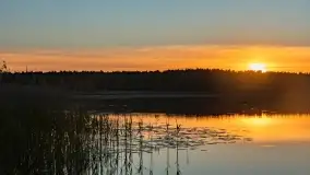 Wiosenny zachód słońca w okolica jeziora Stręgiel - zdjęcie 2