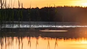 Wiosenny zachód słońca w okolica jeziora Stręgiel - zdjęcie 10