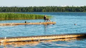 Zachód słońca nad jeziorem Mamry, Cypel Zwierzyniecki Róg - zdjęcie 10