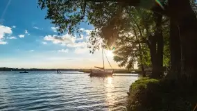 Zachód słońca nad jeziorem Mamry, Cypel Zwierzyniecki Róg - zdjęcie 9