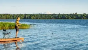 Zachód słońca nad jeziorem Mamry, Cypel Zwierzyniecki Róg - zdjęcie 5