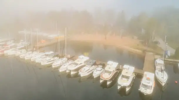 Poranek w Bocianim Gnieździe i te... mgły nad jeziorem Ryńskim - zdjęcie 7