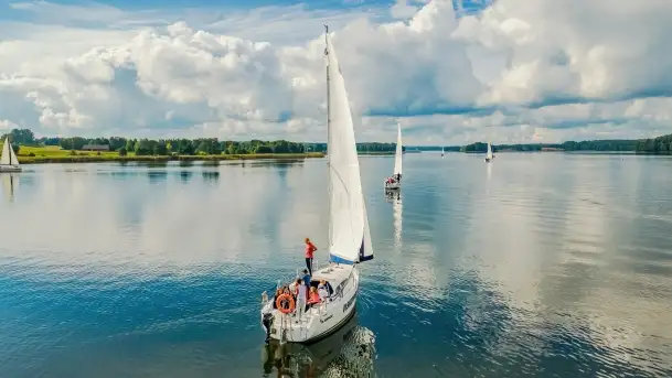 Poranek w Bocianim Gnieździe i te... mgły nad jeziorem Ryńskim - zdjęcie 11
