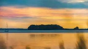 Zachód słońca nad jeziorem Dargin, wrzesień 2022 - zdjęcie 9