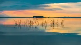 Zachód słońca nad jeziorem Dargin, wrzesień 2022 - zdjęcie 23