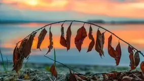 Zachód słońca nad jeziorem Dargin, wrzesień 2022 - zdjęcie 14