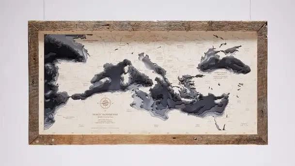 Drewniane mapy morskie i Mazur od Pracowni Twórczej Avocado - zdjęcie 7