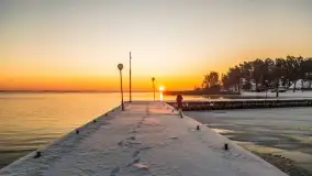 Wschód słońca nad jeziorem Niegocin, grudzień 2022 - zdjęcie 4