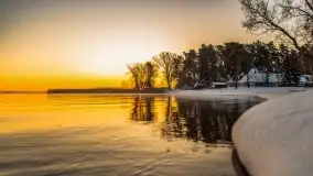 Wschód słońca nad jeziorem Niegocin, grudzień 2022 - zdjęcie 46