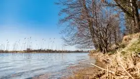 Cmentarz wojenny Jagerhohe i jezioro Święcajty na początku wiosny, 2022 - zdjęcie 22