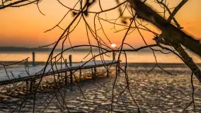 Grudniowy zachód słońca nad jeziorem Dargin, Nowy Harsz - zdjęcie 38