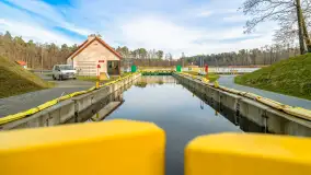 Śluzy Guzianka I i II w śnie zimowym, styczeń 2023 r. - zdjęcie 11