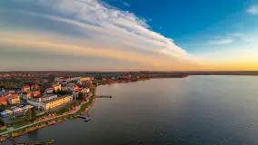 Zachód słońca w Rynie, jezioro Ryńskie, styczeń 2023 - zdjęcie 30