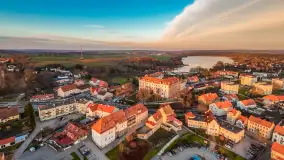 Zachód słońca w Rynie, jezioro Ryńskie, styczeń 2023 - zdjęcie 21