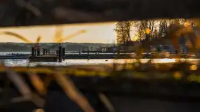 Zachód słońca w Rynie, jezioro Ryńskie, styczeń 2023 - zdjęcie 13